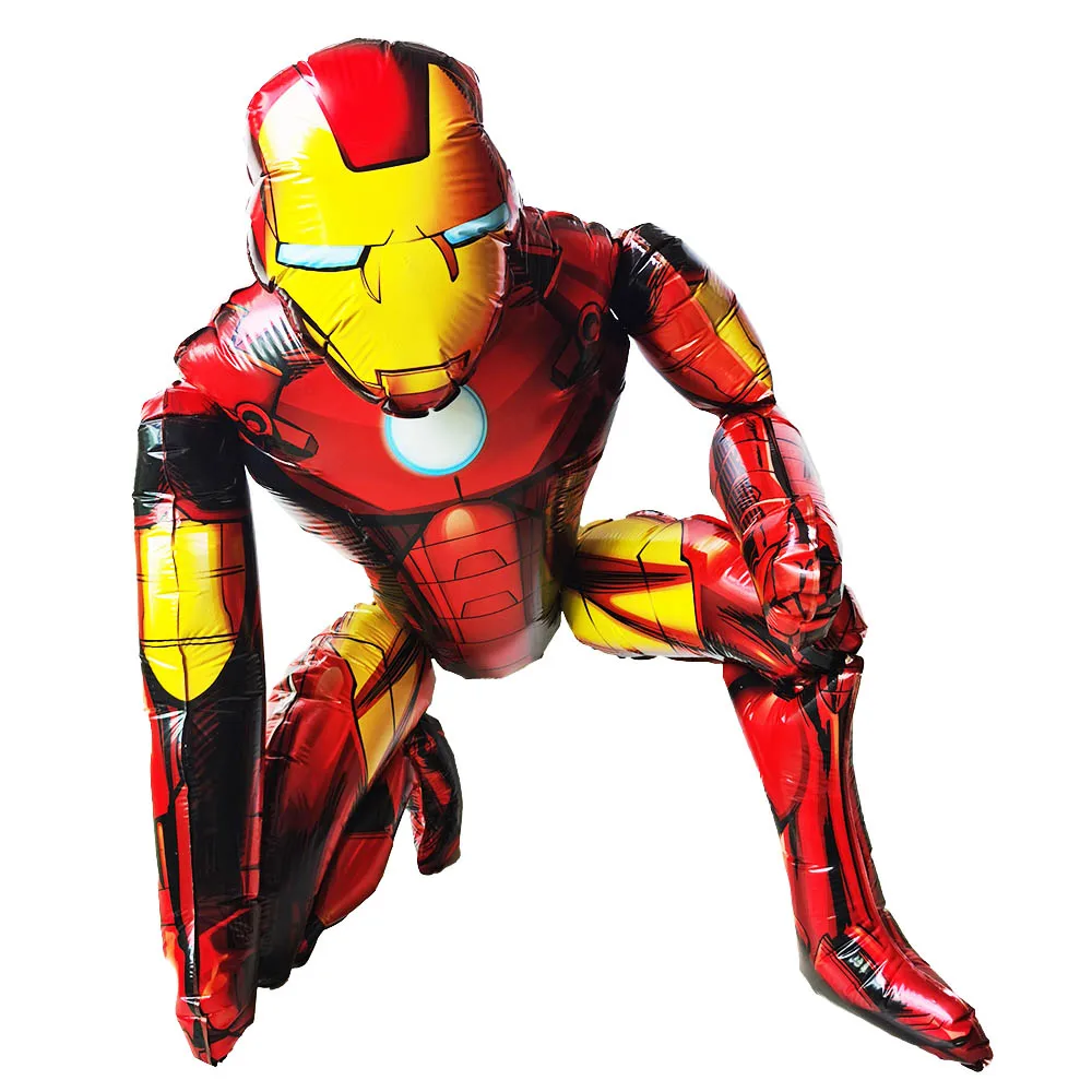 Super Hero Balloon Spiderman Aluminum Film Balloons Iron Man Number Balloons Children's Birthday Party Decor Kids Toy