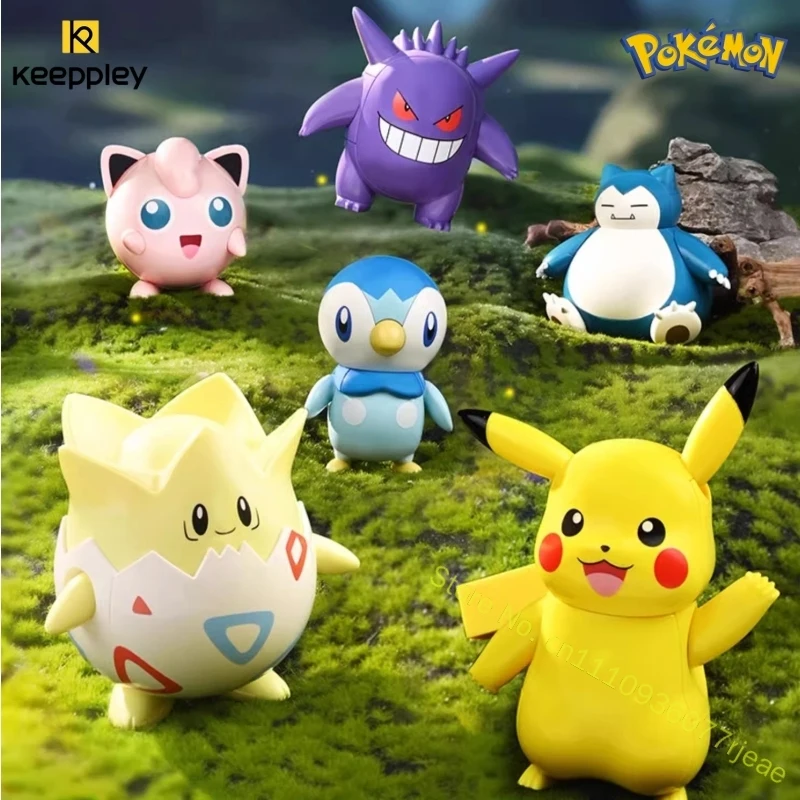 Official  Keeppley Pokemon Series Pikachu Poke Ball Hot Air Balloon Brick Set | Assembled Figure Collectible Toy Gift for Fans