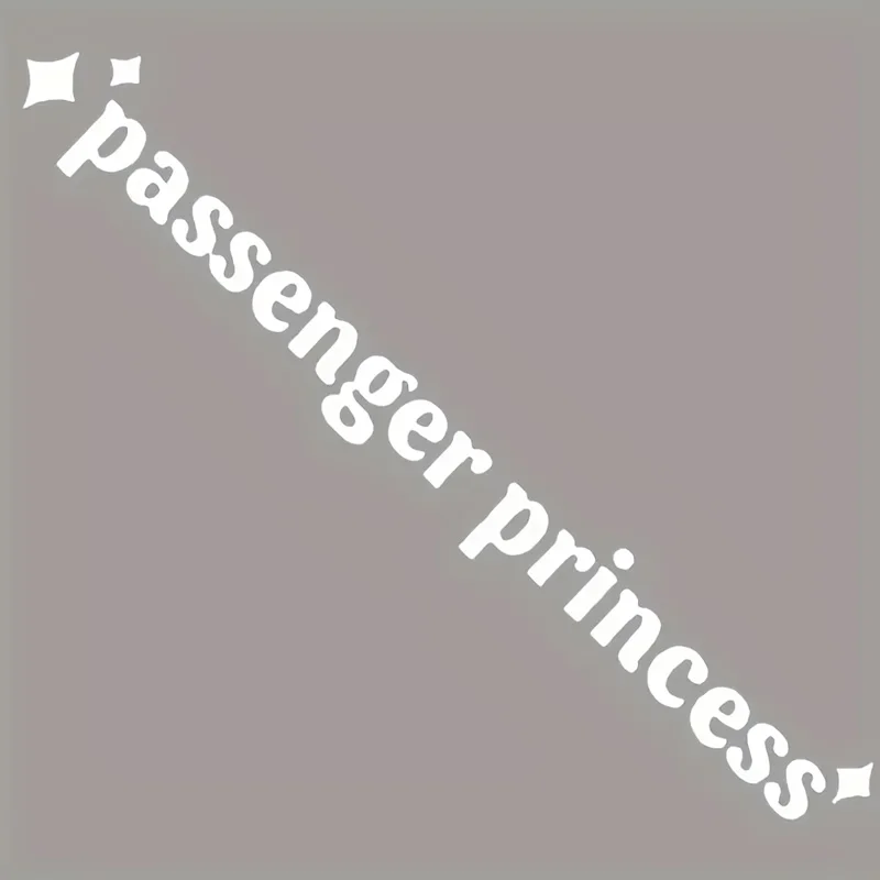 Princess Star Waterproof Vinyl Sticker Durable Decal Car Motorcycle Mirror Smooth Surface Decor