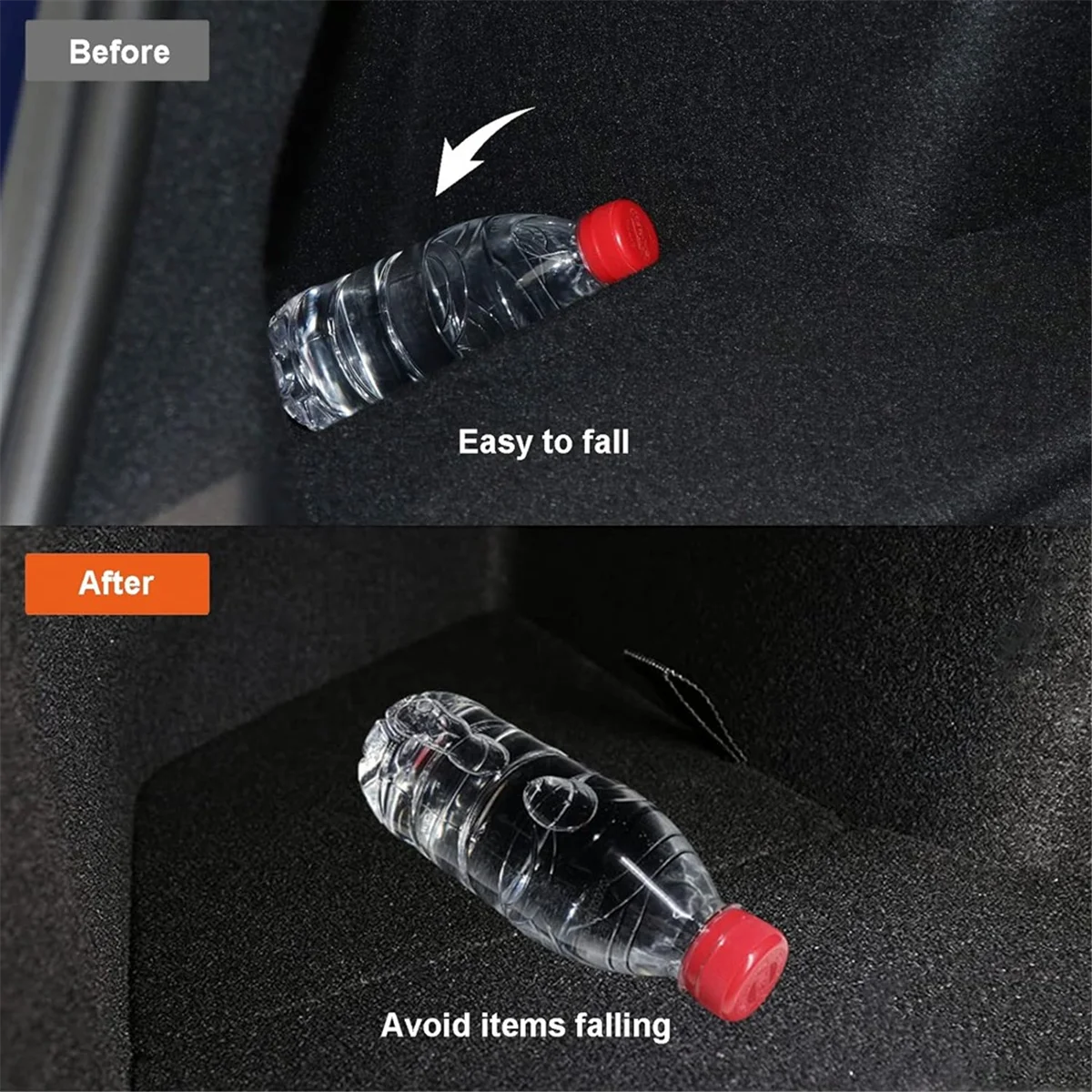 

Trending For Model 3 2024 Trunk Organizer, Side Storage Box, Rear Trunk Storage Bin with Cover Acc