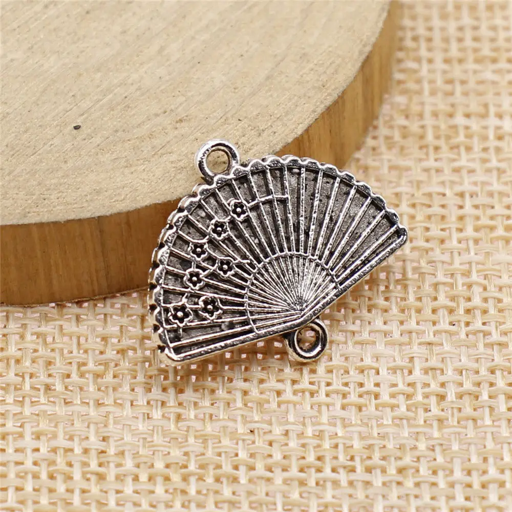 Nail Charms Fan Connector Charms Charms For Jewelry Making 21x24mm 4pcs