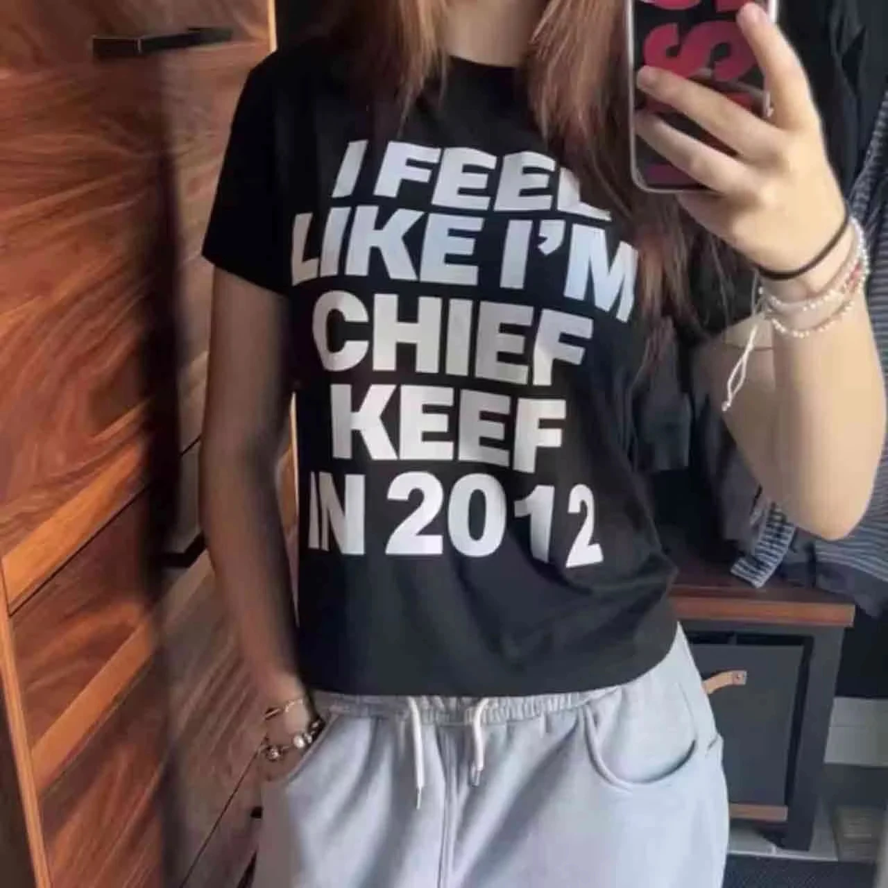 2026 Summer T-shirt Hip Hop T Shirts I Feel Like I'm Chief Keef Graphic Print Funny Rap Suitable for Both Men and Women