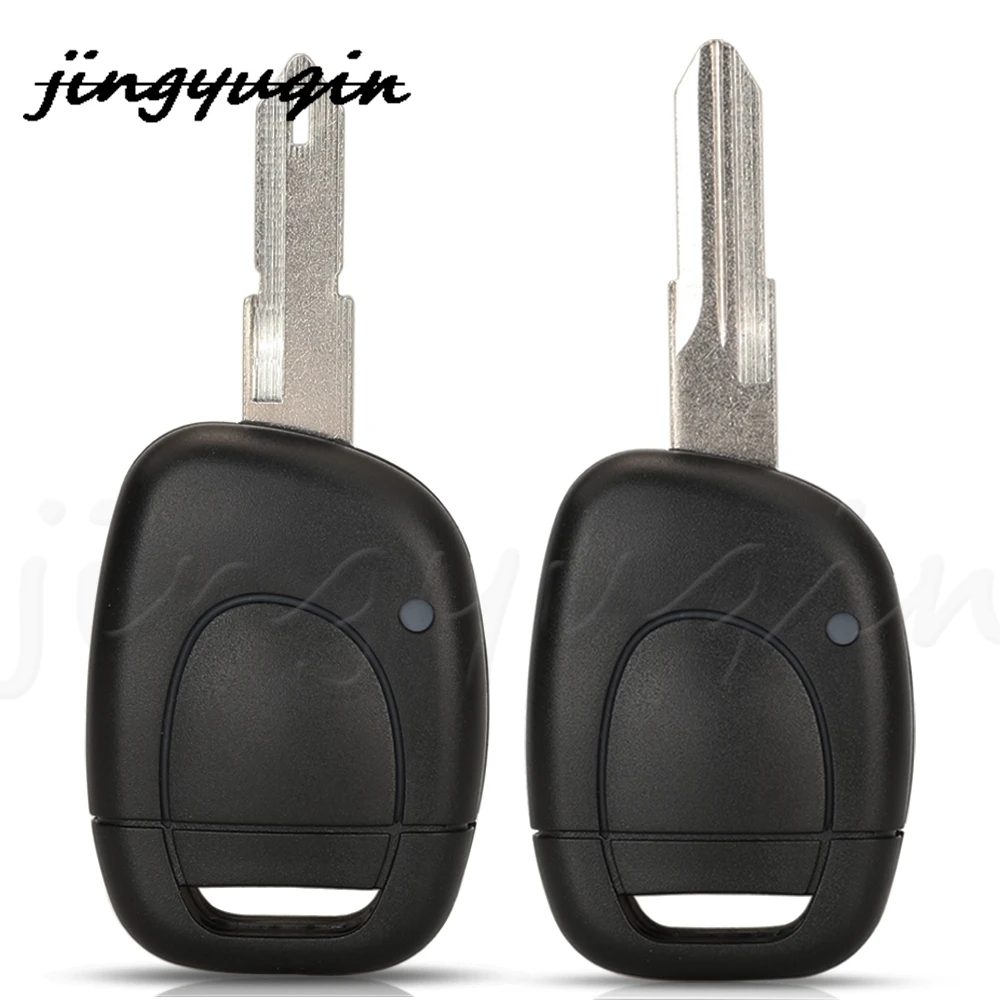 

jingyuqin 1 Buttons Replacement Remote Car Key Shell Case Fob For Renault Twingo Clio Kangoo Master 2000-2002 NE72/VAC102 Blade