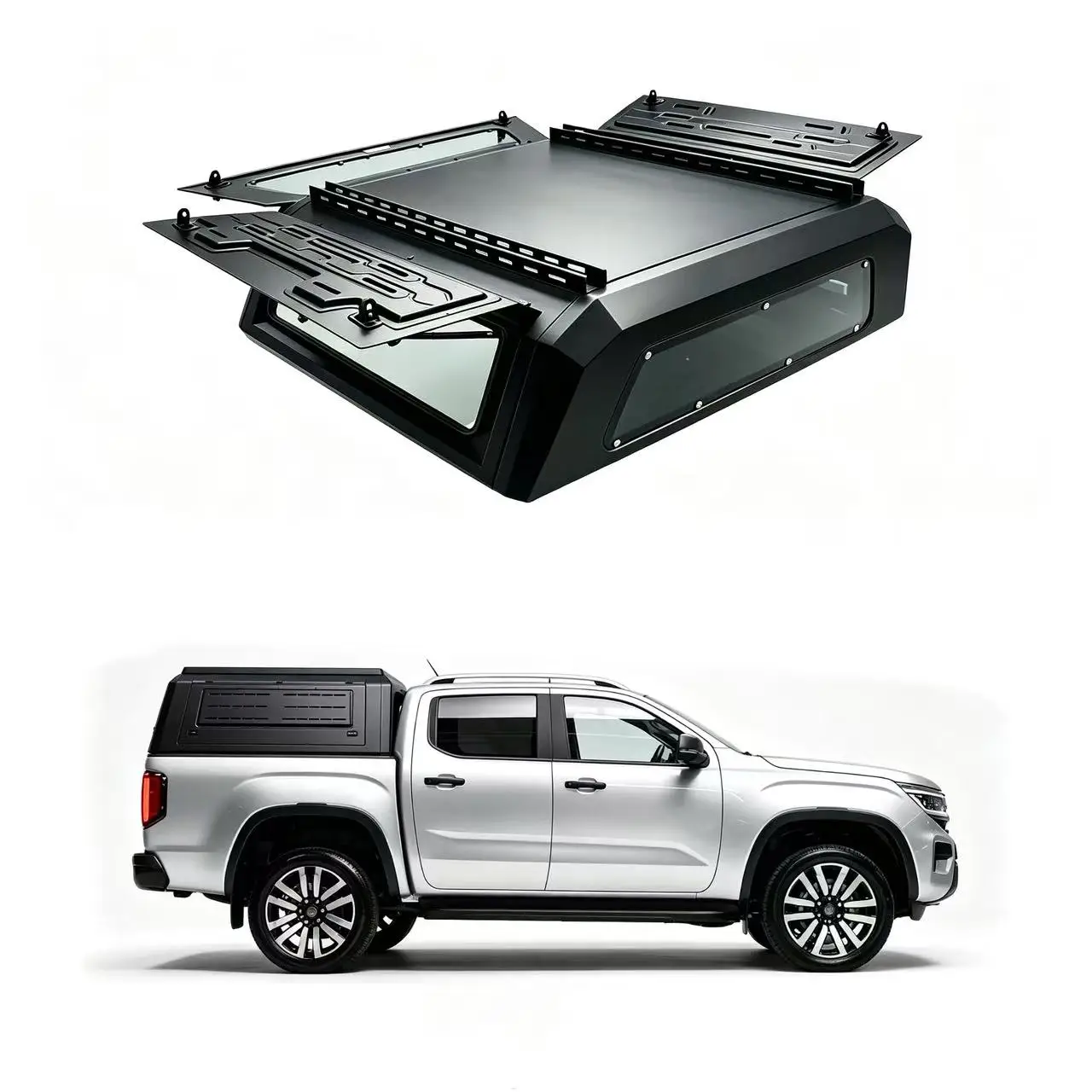 High Strength Manganese Steel Truck Canopy Pickup Canopy For Volkswagen Amarok Short Bed Anti Theft Lockable Offroad Driving