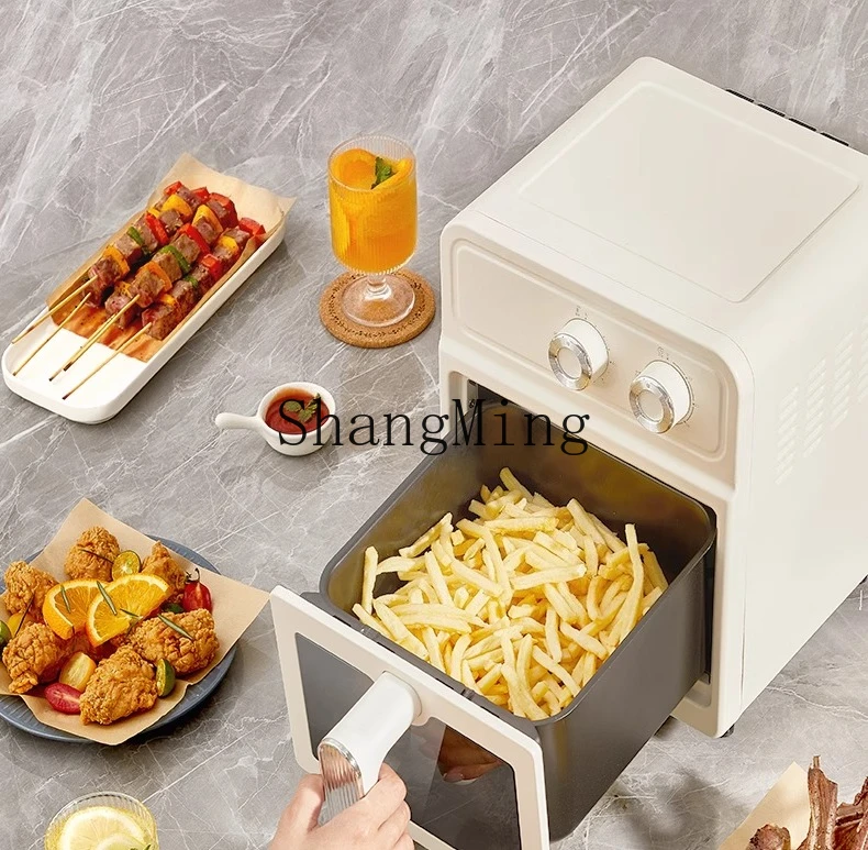 ZYY household new visual large-capacity upper and lower heating tubes, no reverse electric fryer