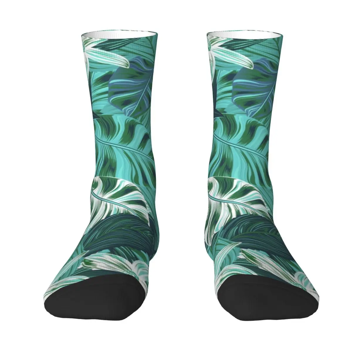 Tropical Forest Stockings Flower Leaf Plant Abstract Graphic Novelty Socks Winter Non Slip Socks Men Running Quality Socks
