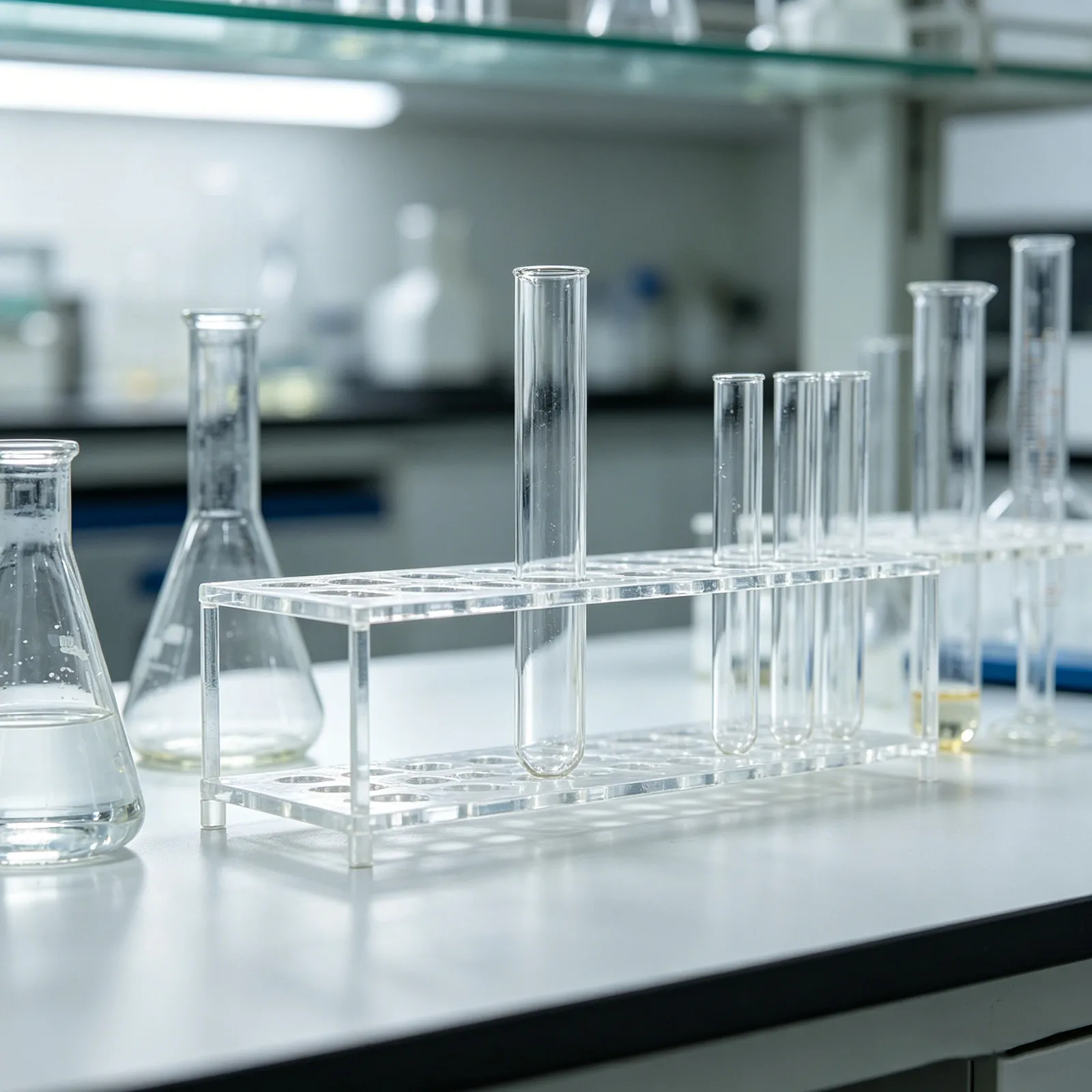 10Pcs Glass Test Tubes Clear Borosilicate 16x150mm Lab Experiment Tubes Scientific Sample Containers Chemical Resistance