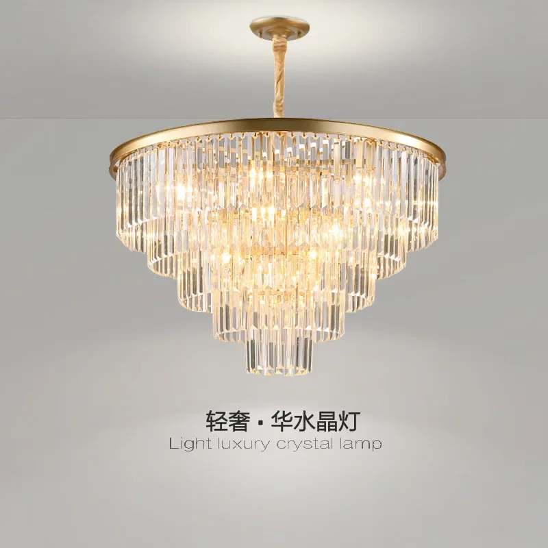 Luxury Crystal Pendant Lights Ceiling Lamp Elegant Chandelier Pendant Lights Modern Decoration Indoor Lighting Las Luces LLPL