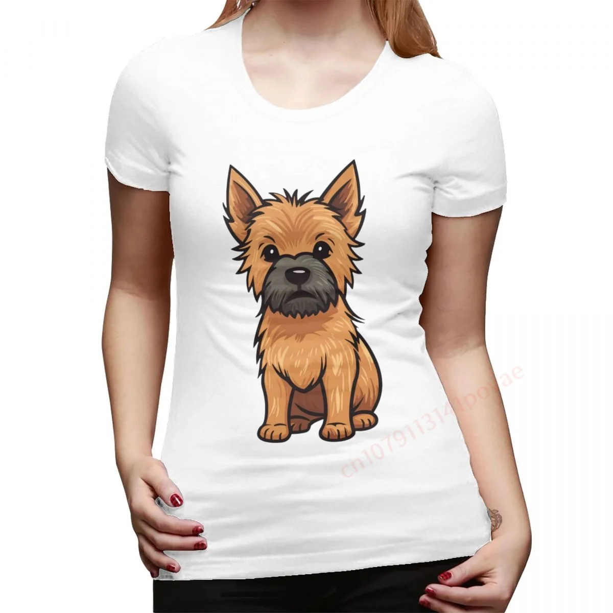 100% Cotton Women Norwich Terrier Mom T-shirt Short Sleeve Tees Lady Shirt Female Clothing Top Girl Casual For Dog Lover Gift