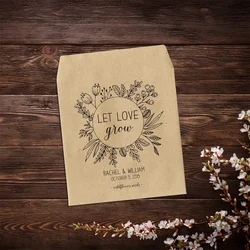 50 Wedding Seed Packets, Seed Packet Favors, Wedding Favors, Let Love Grow Seed Packets, Wildflower Seed Packets, Seed Favor