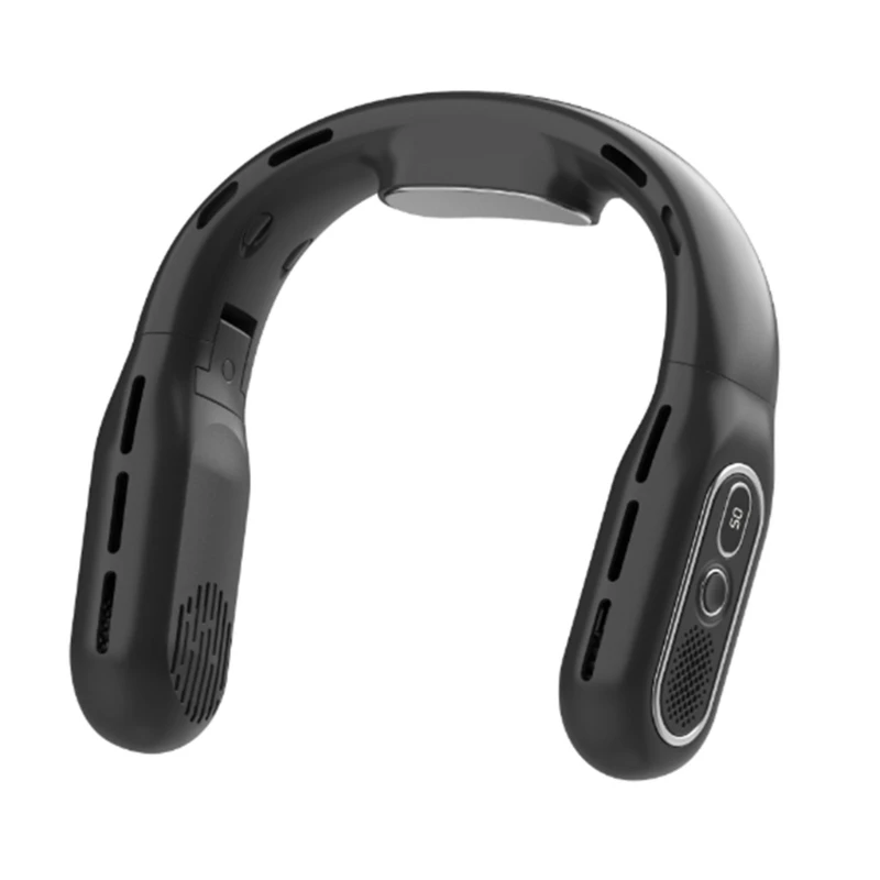 M2EE Ventilatore da collo senza lama 3 velocità 3000mAh Ventilatore pieghevole ricaricabile Condizionatori d per le donne