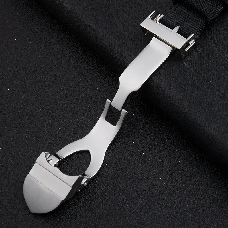 Нейлоновый черный ремешок высокой плотности для часов 20 мм 22 мм, складной ремешок для часов с пряжкой, аксессуары для часов для ремешка TUDOR, аксессуары