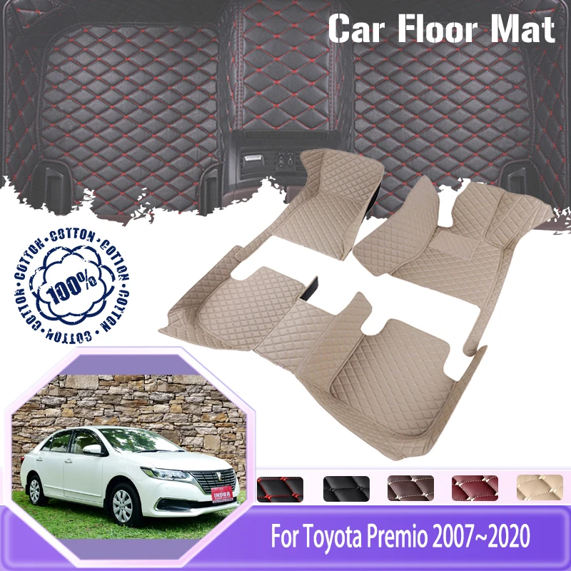 

Автомобильные коврики для Toyota Premio Allion T260 2007 ~ 2020 5seat, водонепроницаемый автомобильный коврик, напольные коврики, коврик, автомобильные аксессуары