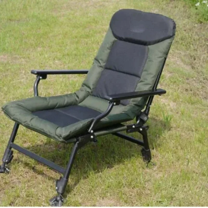 

Oxford Quick-open Fishing Chair Folding Outdoor Folding Camping Chair Portable Aluminum Alloy Metal Iron Tropical