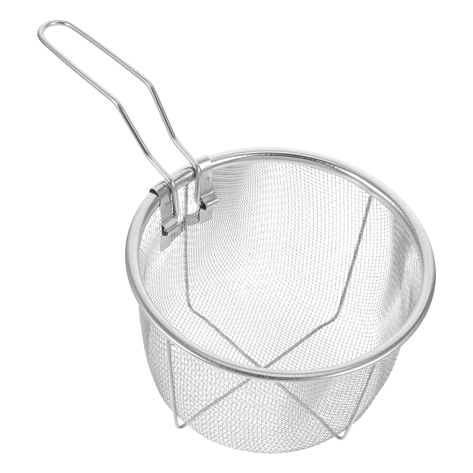 

Stainless Steel Frying Basket Fried Chicken French Chip Glass Versatile Foldable Folding Fryer Fish Cooking Helper