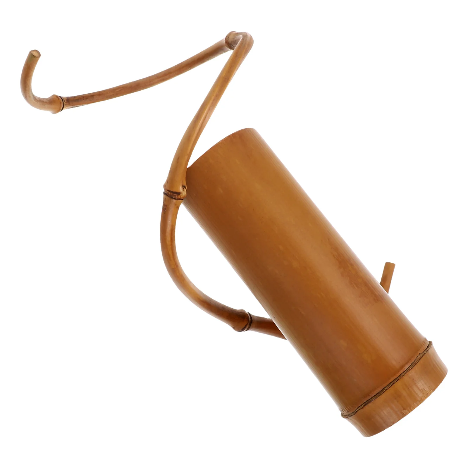 

Bamboo Vase for Decor Unique Handcrafted Chinese Aesthetic Flower Basket Ideal Desktop Arrangement Dried Silk Flowers Landscape