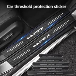 60X7CM Auto Door Sill Protection Tape Carbon Fiber Protector Strip Sticker for Mitsubishi Evolution X Lancer EVO