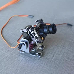 Cardan FPV Drone avec 2 servos en métal, cardan 2 axes, adapté aux caméras de modèle d'avion, alliage d'aluminium