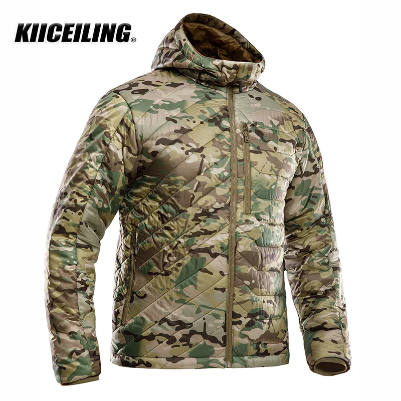 KIICEILING K-ESG Multicam Tactical Jackets For Men Winter Warm Waterproof Camouflage Parkas Women\'s Coats Down Clothing