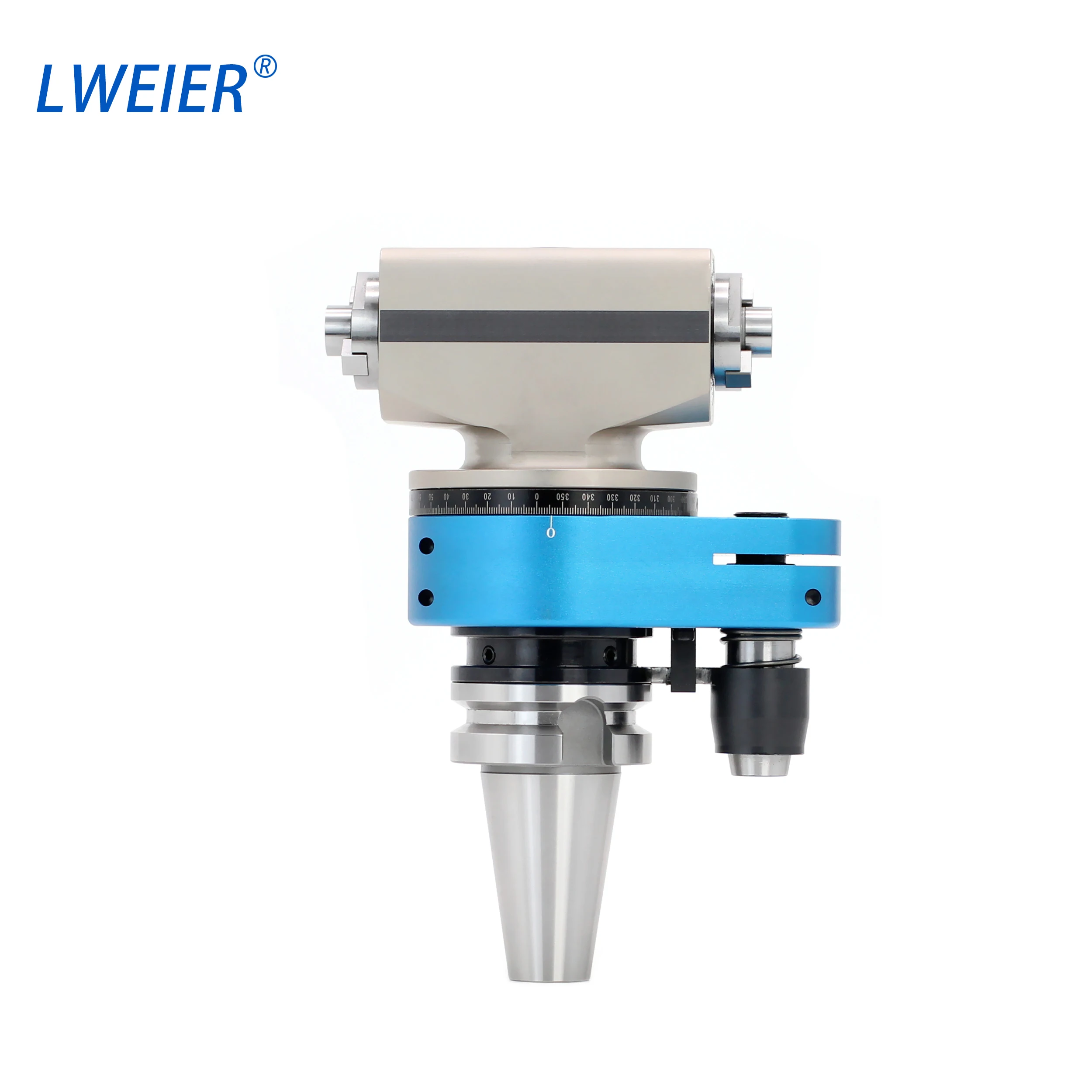 Cabeça de fresagem micro transversal leve BT40 HSK63A lateral com cabeça de ângulo de saída bidirecional para fresadora