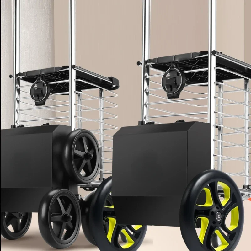 electric stair climbing machine portable grocery shopping cart for the elderly.