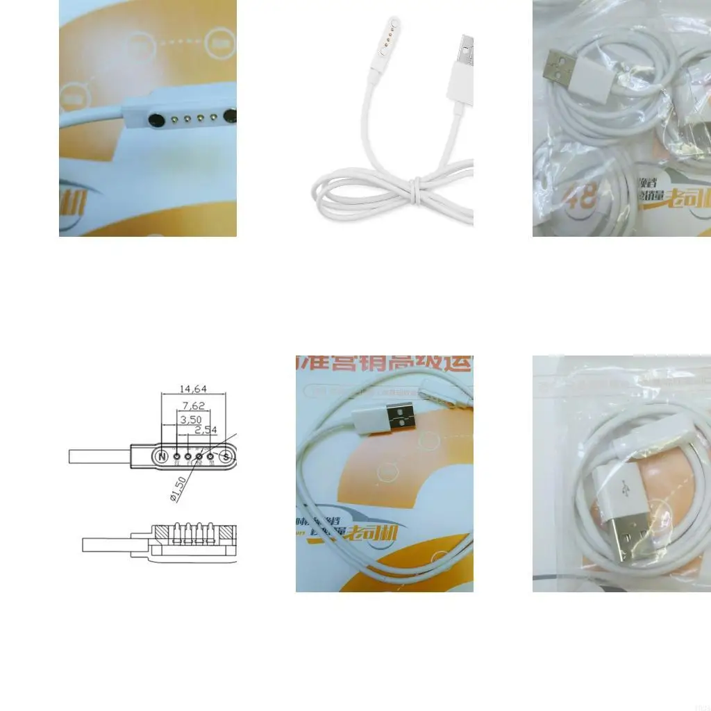 193A Universal 4pin Space for Smart Watch Charging Cable USB