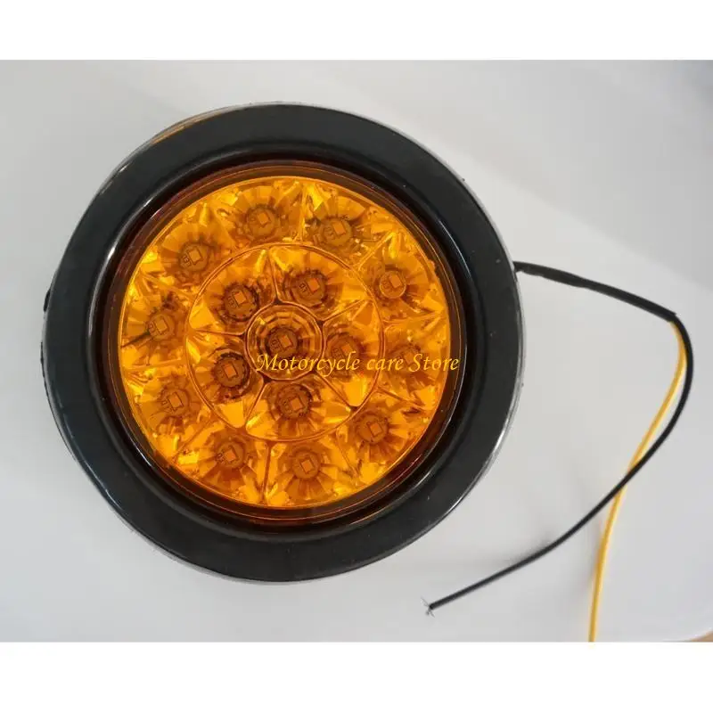 

U75F 12-24 В ретро круглый индикатор автомобиля 16 светодиодов задний фонарь резервный фонарь заднего хода автомобильные фонари