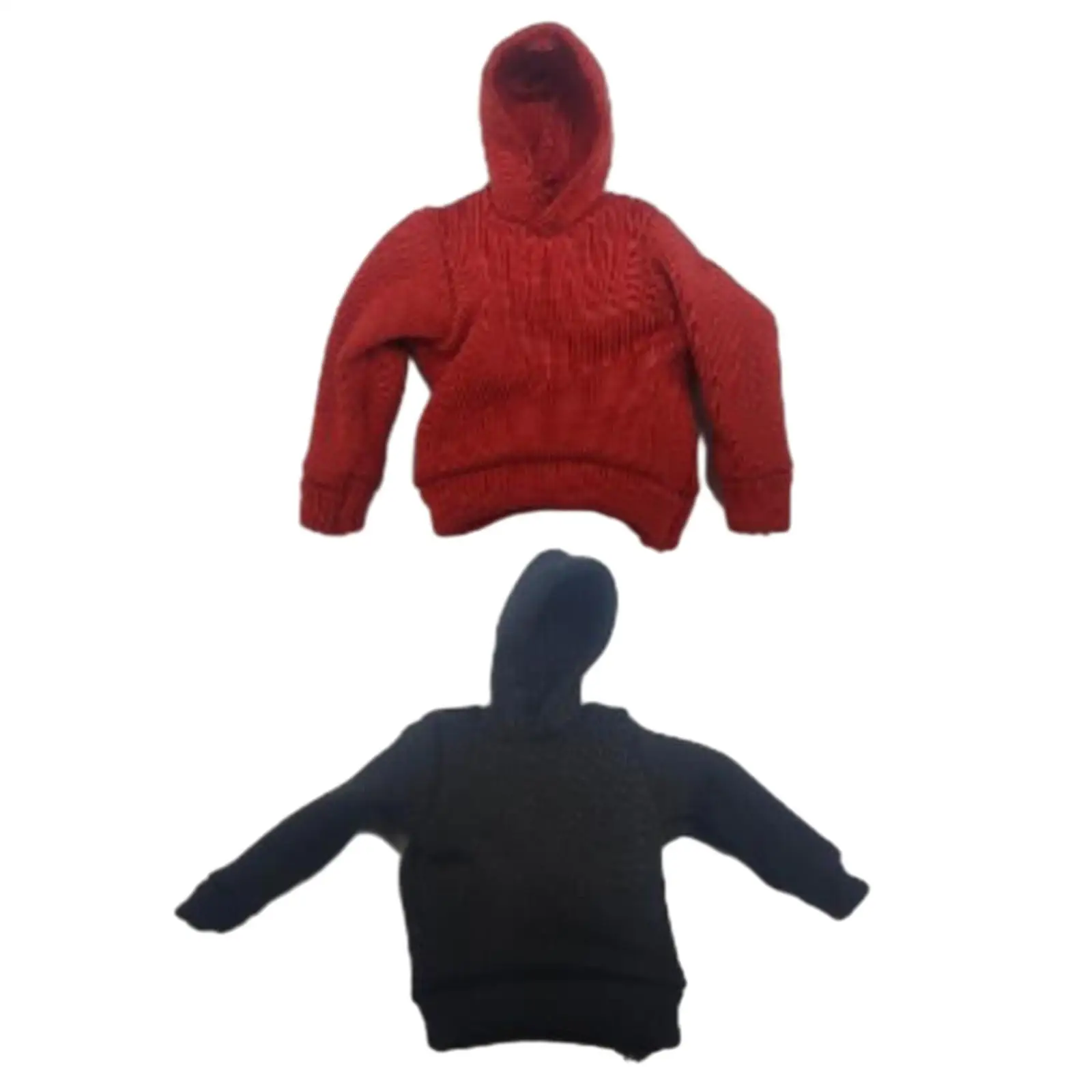 Hoodie artesanal masculino, roupas em miniatura, roupas de boneca, figuras de soldados, acessórios de vestir 1:18, 3,75"