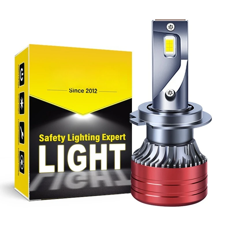 r LED truck headlights 9-80V with fan high-power ultra-bright H7 3570 2smd headlights, a pair