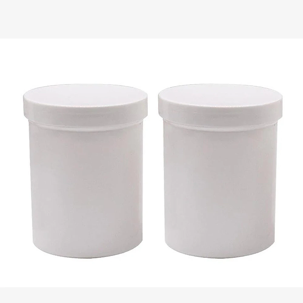 10pcs/lot 500g 500ml Plastic Jar Cosmetic Cream Jar Plastic Pot Aluminum Lid Plastic Cap PP Container Empty Food Packing Cans