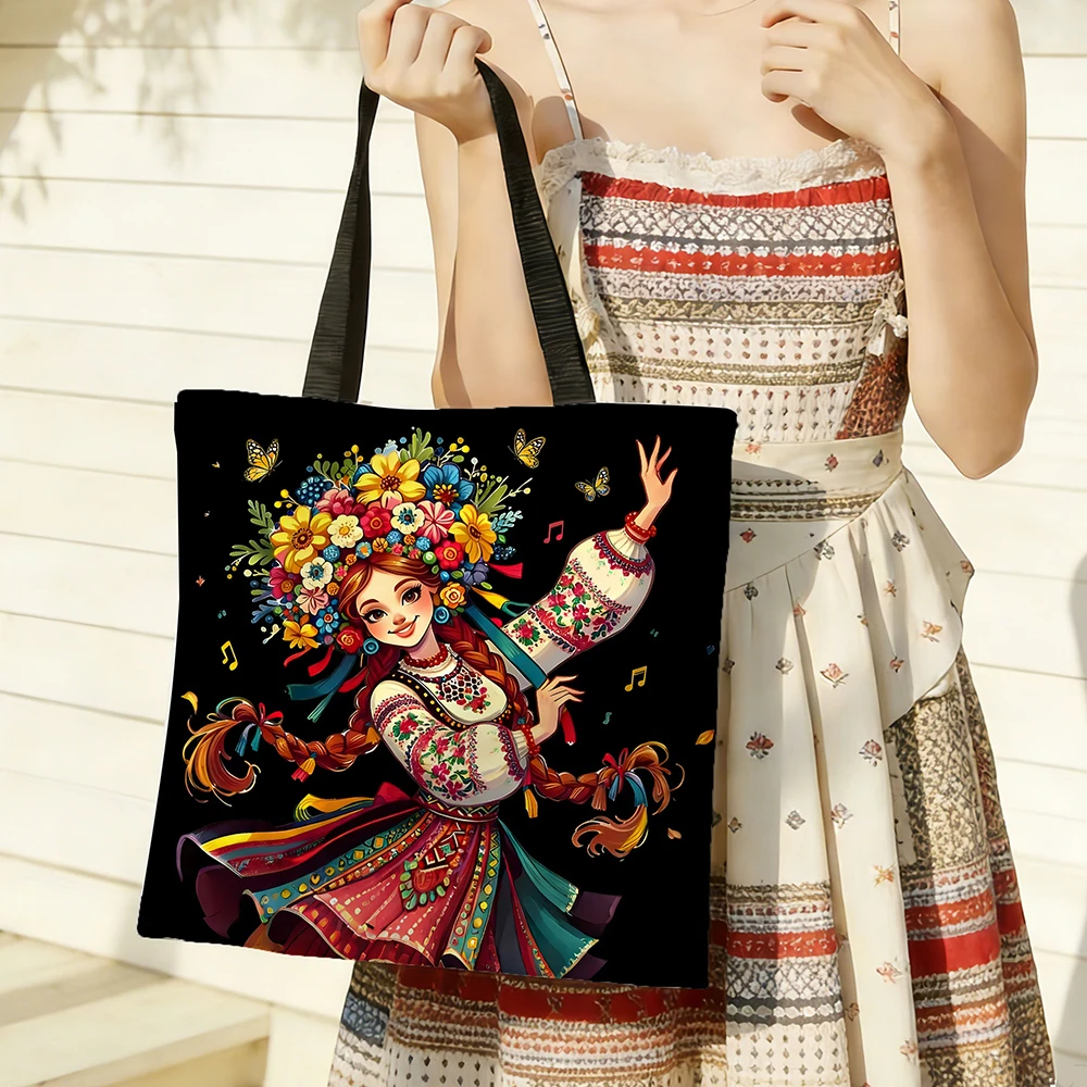 Boho Chic Canvas Handbag, Lightweight & Durable Design, Perfect for Daily Use, Ideal for Shopping, Commuting, or Leisure