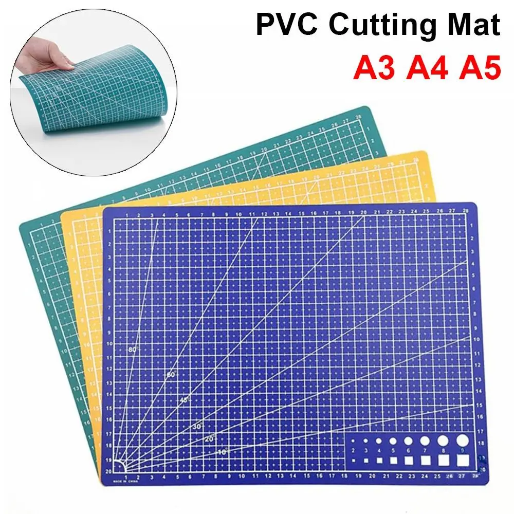 1Pcs Double-side Leather Craft Tool Cutting Mat Engraving A3 A4 A5 Cutting Board Patchwork Sewing PVC Workbench Pad Home DIY