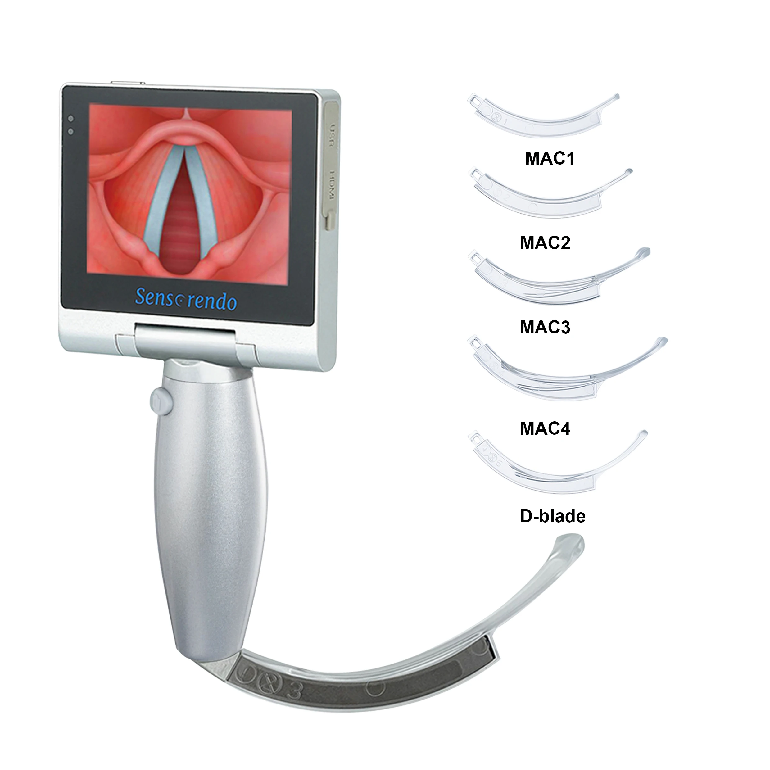 Sensorendo Video Laryngoscope Disposable Blade (MAC1/2/3/4/D-blade) for Anesthesia Intubation