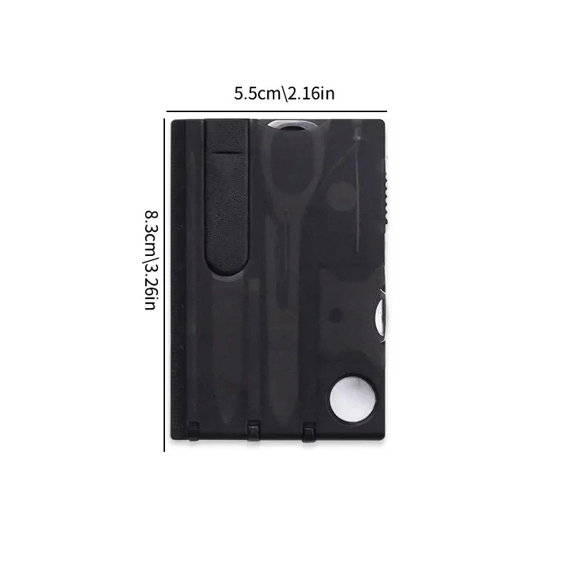 Outdoor Camping Multifunctional Swiss Army Card Tool Set, Portable Survival Tool for Outdoor Activities