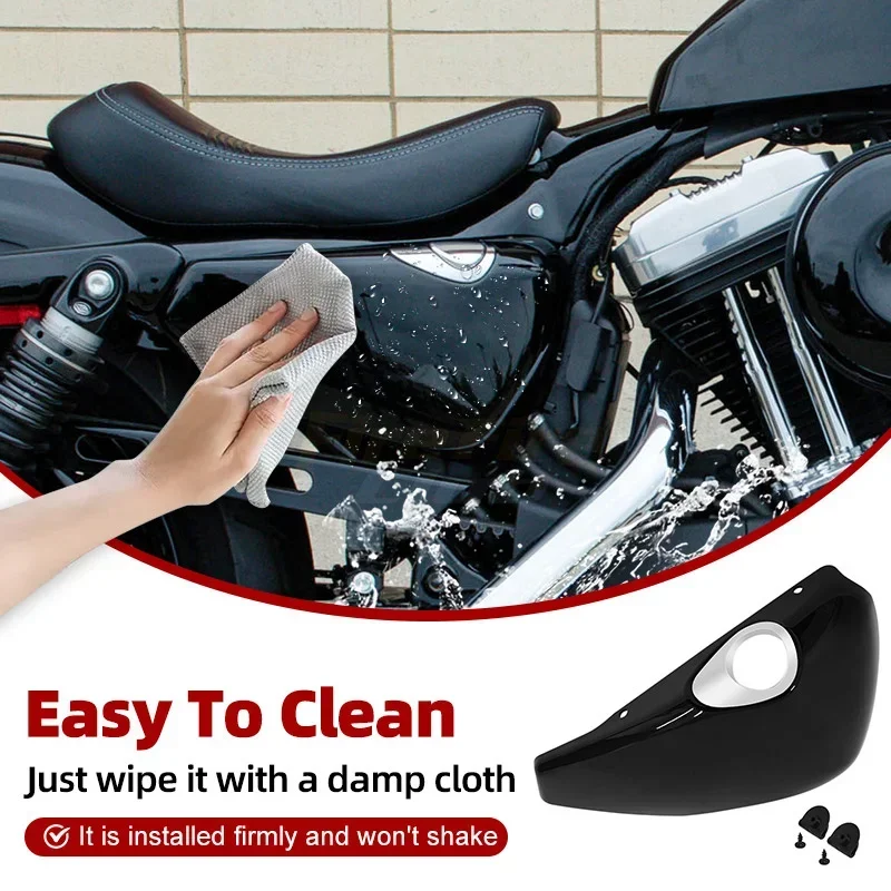 Motorrad zubehör rechte Schutz abdeckung schwarze Batterie verkleidung für Harley Sportster 2014 xl-up