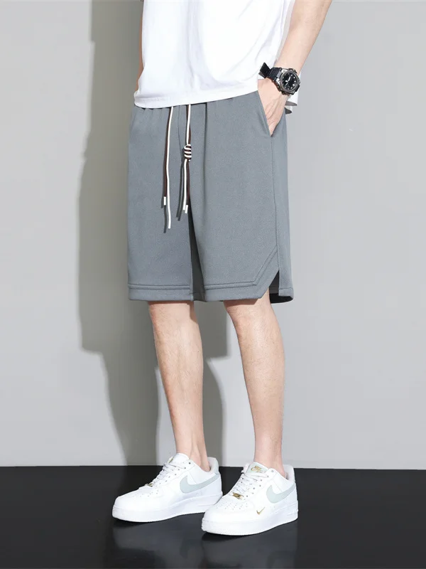 

Новые летние мужские спортивные брюки свободного кроя, тонкие, повседневные, больших размеров, прямые, для подростков, модные