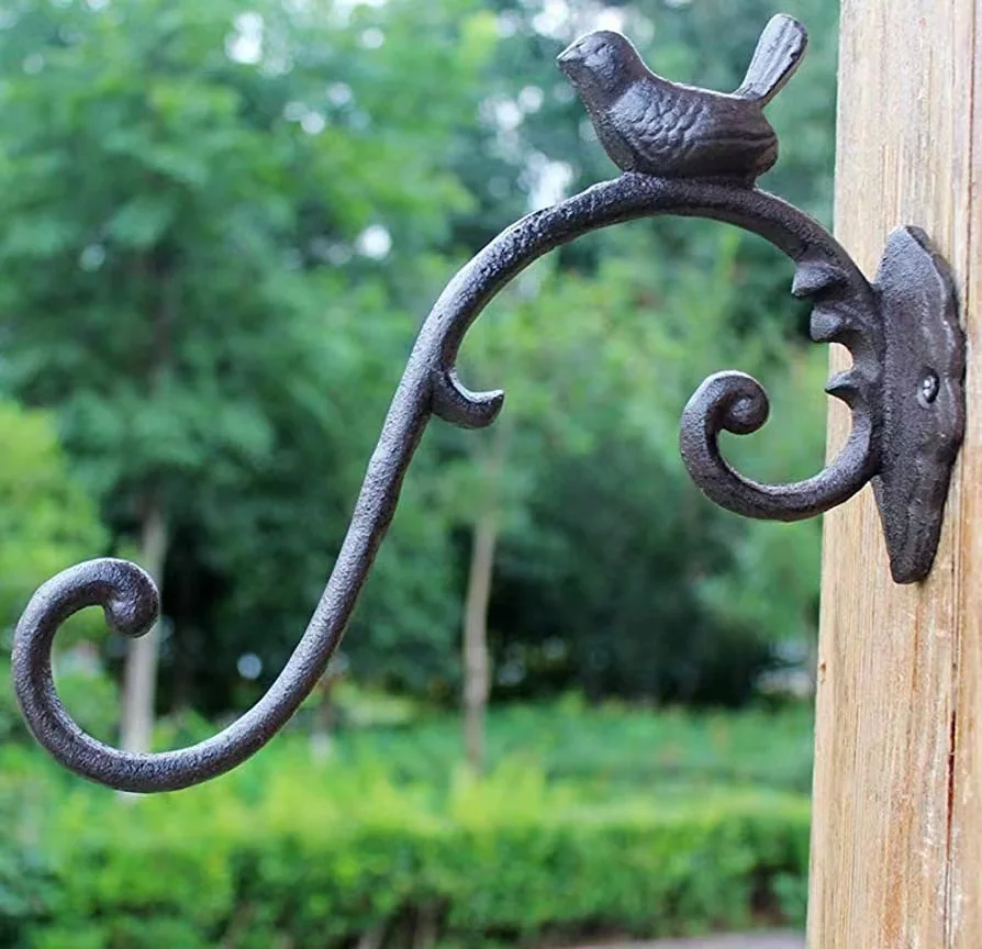 

Iron Hook Bird European Classical Nostalgic Style Courtyard Hanging Blue Wall Hanging Cast Iron Crafts