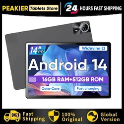 New Global version 14 inch tablet PC 129000mAh Android 14 16GB+512GB 5G dual SIM phone call GPS Bluetooth WiFi Google tablet