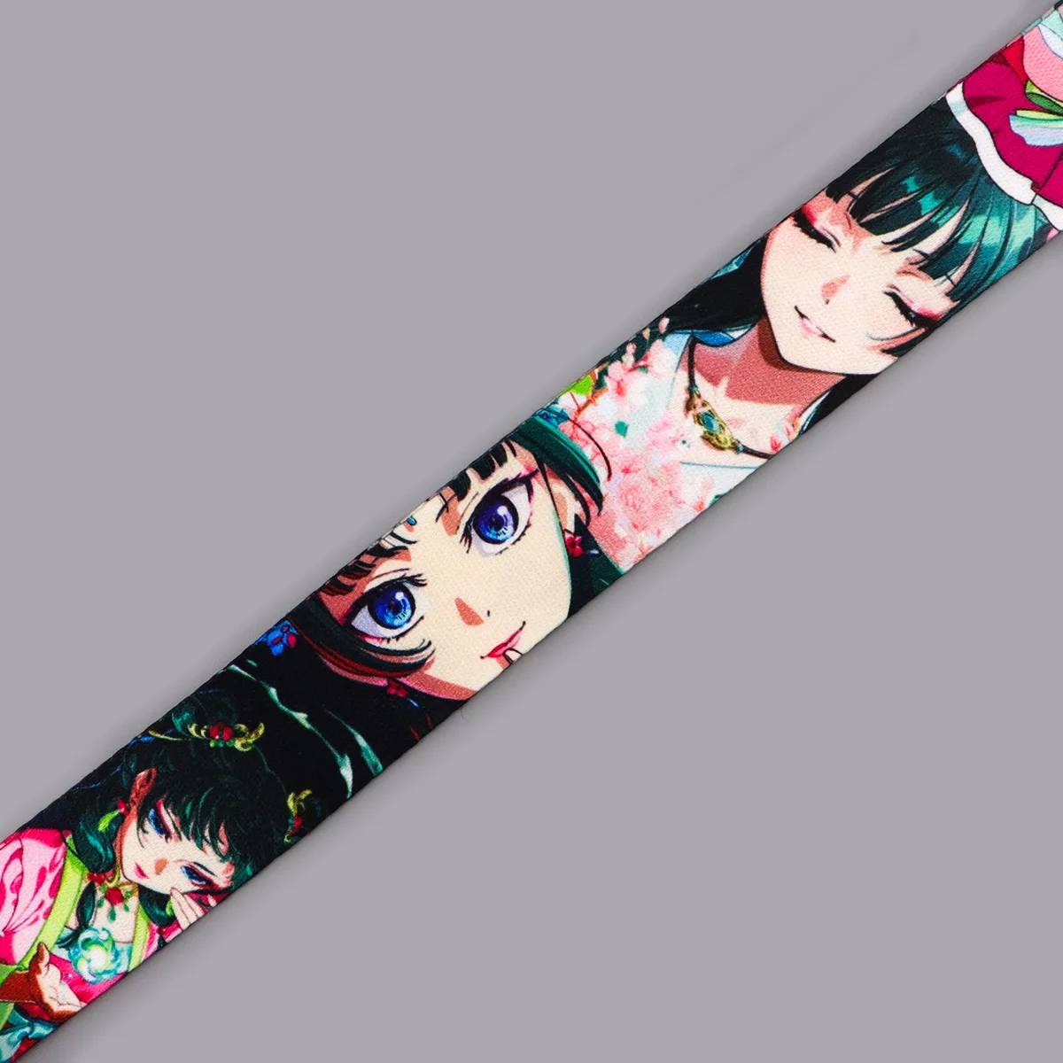 Cute Girl Lanyards for Keys Anime Neck Strap For Card Badge Phone Straps Key Chain Keyrings DIY Hang Rope Phone Accessories