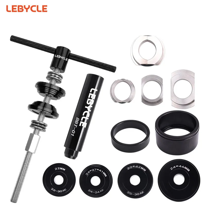LEBYCLE Press-Fit Trapas Tool BB86/BB30/BB92/PF30 Lager Verwijderen & Installatie Kit voor MTB/Racefiets Professionele