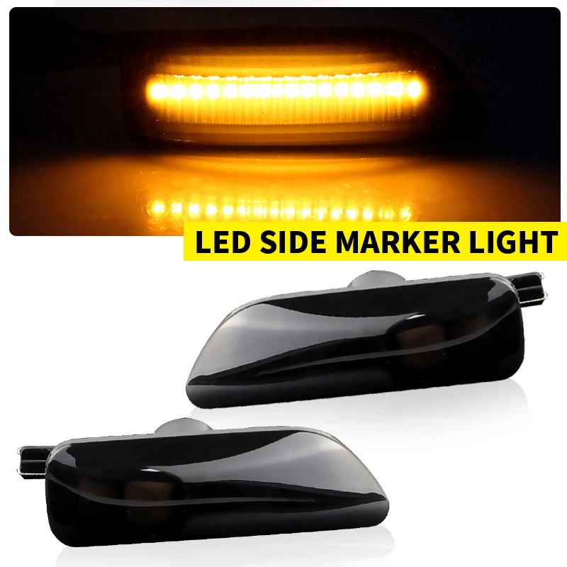 2 Stück LED-Seitenmarkierungs-Kontrollleuchte für Volvo S60 01–09 S80 99–06 V70 MK2 (SW) 00–08 XC70 03–07 XC90 MK1 03–09 OEM # 30722642