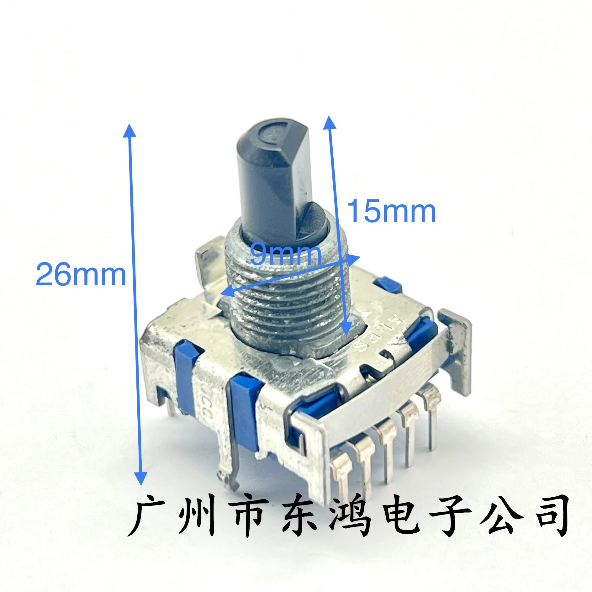 1 pcs Japanese band switch, 2 poles, 5 gears, 6 rotations, lower shaft length 15mm, 8 contacts corresponding to model SRBV160803