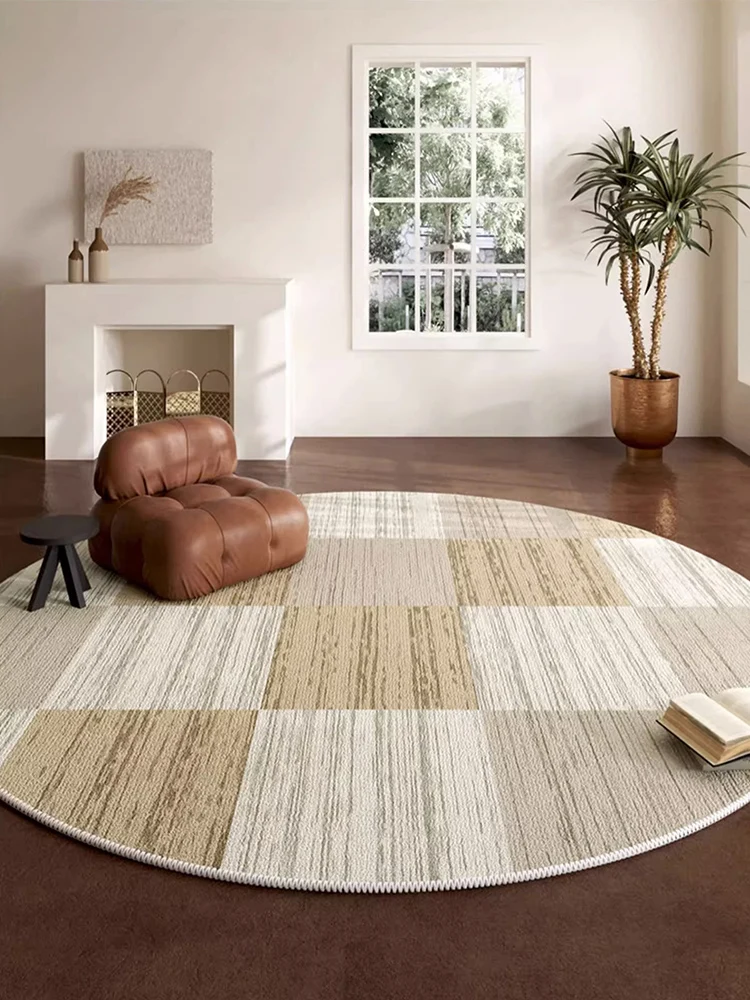 Simple Spot Round Large Carpets for Bedroom Living Room Decor INS Home Area Rug Kid Room Bedside Floor Mat Japanese Style Rugs