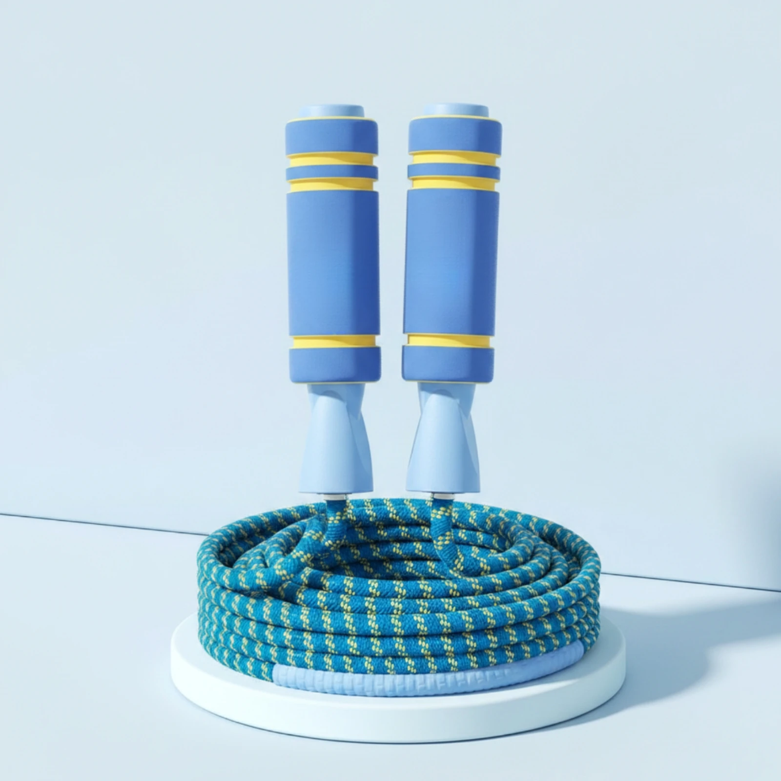 Fitness Equipment Cushioned Long Jump Rope Braided Cotton Jump Rope Long-Lasting for Fitness Enthusiasts, Recreational Jumping