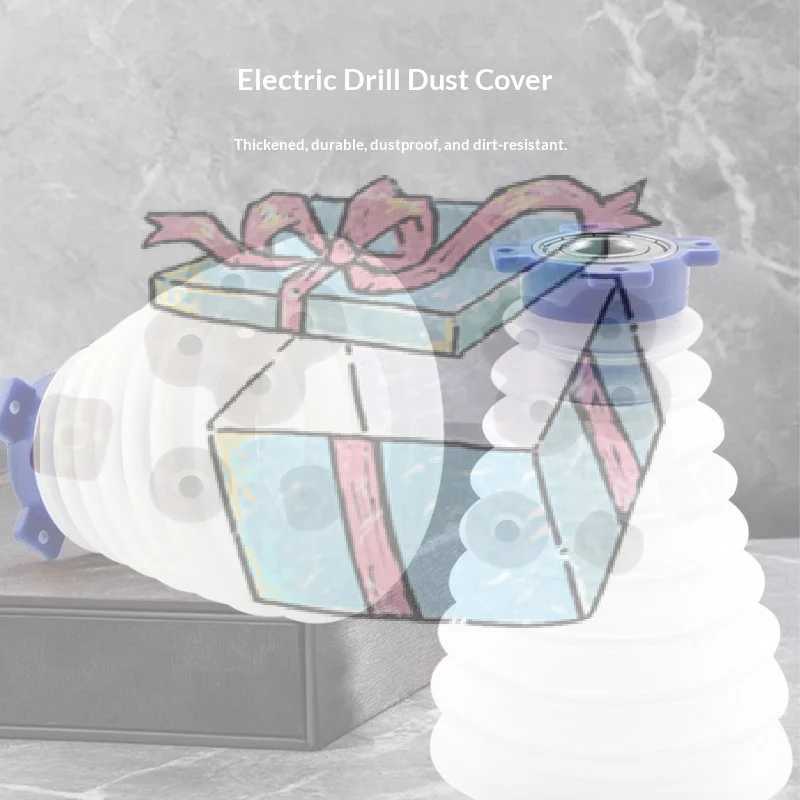 【CCA】Electric Drill Dust Cover Thick Durable Wear Resistant Dust Proof For Home Wall Hammer Drilling DIY Hole-drilling Projects