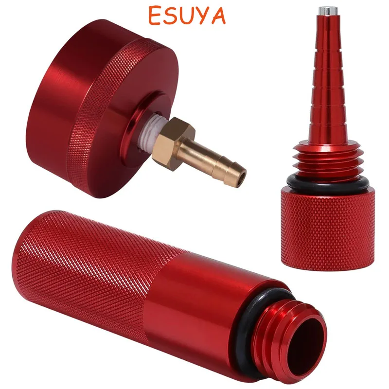 ESUYA Extended Run Gas Cap with Brass Hose Fitting,Oil Change Funnel,Magnetic Oil Dipstick For Honda Generator EU1000i-EU3000i