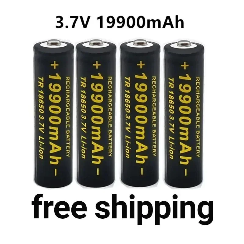 

Free Shiping 2024 100% new 3.7V 18650 battery 19900Mah high capacity battery, lithium-ion battery for flashlight batteries