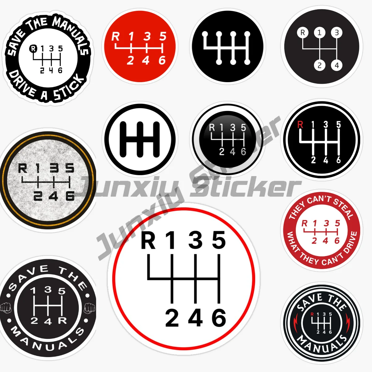 

SAVE THE MANUALS Vinyl Self-adhesive Car Stickers External Decorative Decals