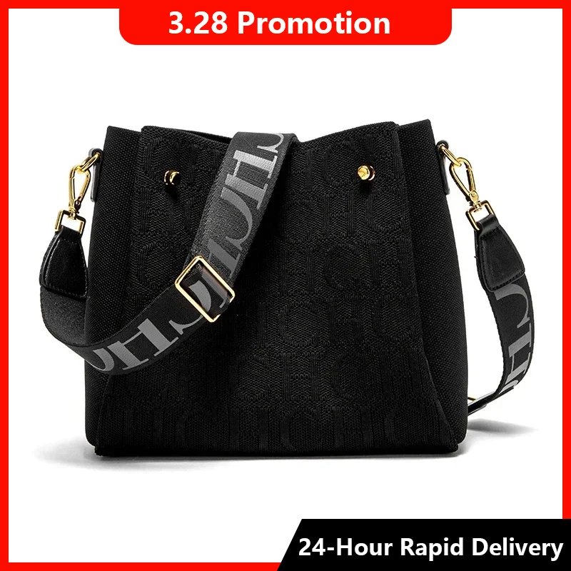 

CH Canvas Women's Shoulder Strap Crossbody Bag Fashionable Versatile Elegant Design Luxury Brand Women's Shoulder Bag
