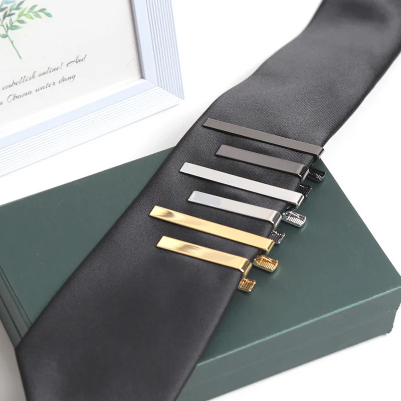 New Fashion Men'S Tie Clips Metal Necktie Daily Business Wedding Ceremony Tie Clip Pin Men Fashion Party Jewelry Accessories